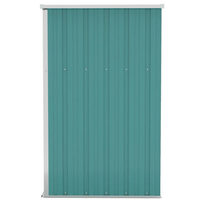 vidaXL Remise de jardin murale Vert 118x100x178 cm Acier galvanisé