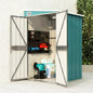 vidaXL Remise de jardin murale Vert 118x100x178 cm Acier galvanisé