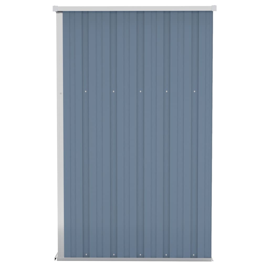 vidaXL Remise de jardin murale Gris 118x100x178 cm Acier galvanisé