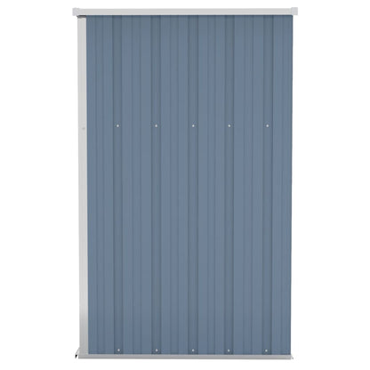 vidaXL Remise de jardin murale Gris 118x100x178 cm Acier galvanisé