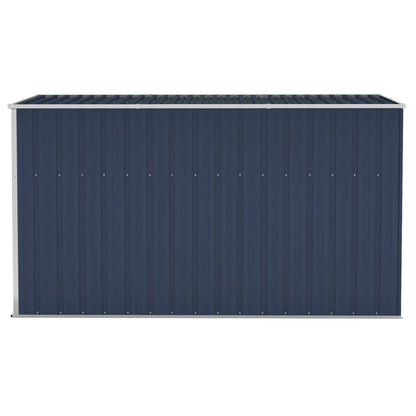 vidaXL Abri de jardin mural Anthracite 118x288x178 cm Acier