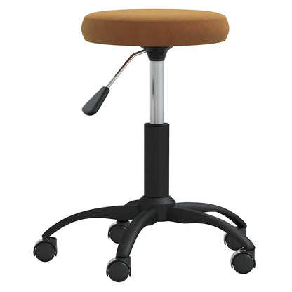 vidaXL Chaise de bureau pivotante marron velours