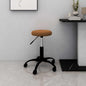 vidaXL Chaise de bureau pivotante marron velours