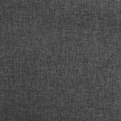 vidaXL Chaise pivotante de bureau Gris foncé Tissu
