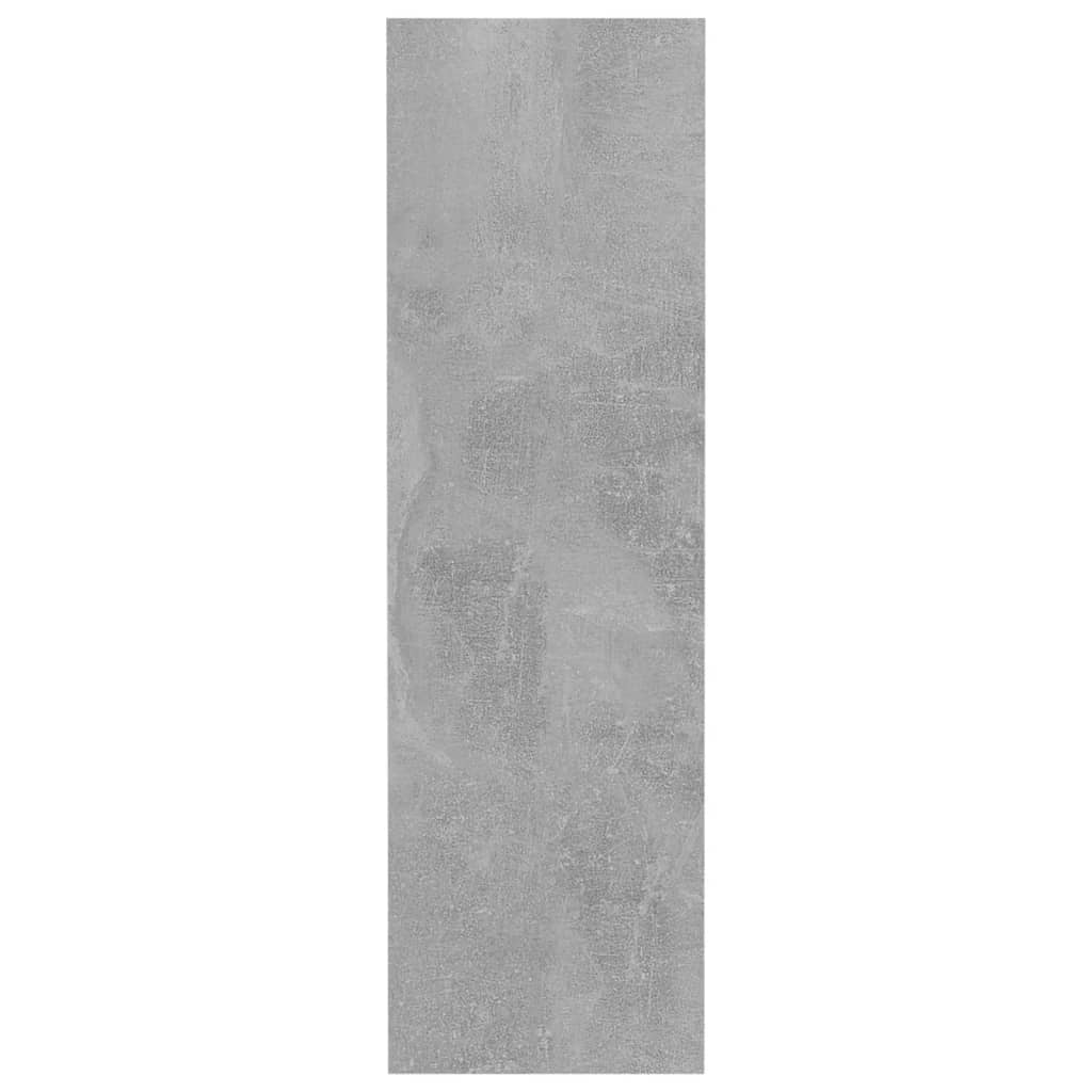 vidaXL Armoire à chaussures murale Gris béton 80x18x60 cm Aggloméré