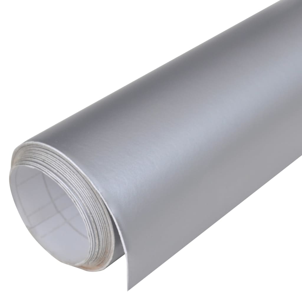 vidaXL Films de voiture 2 pcs Argenté mat 100x150 cm+50x150 cm