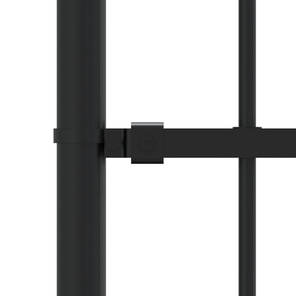 vidaXL Clôture de jardin avec sommet de lance Noir 115 cm