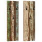 vidaXL Porte-manteau mural 2pcs 36x3x110cm Bois massif de récupération