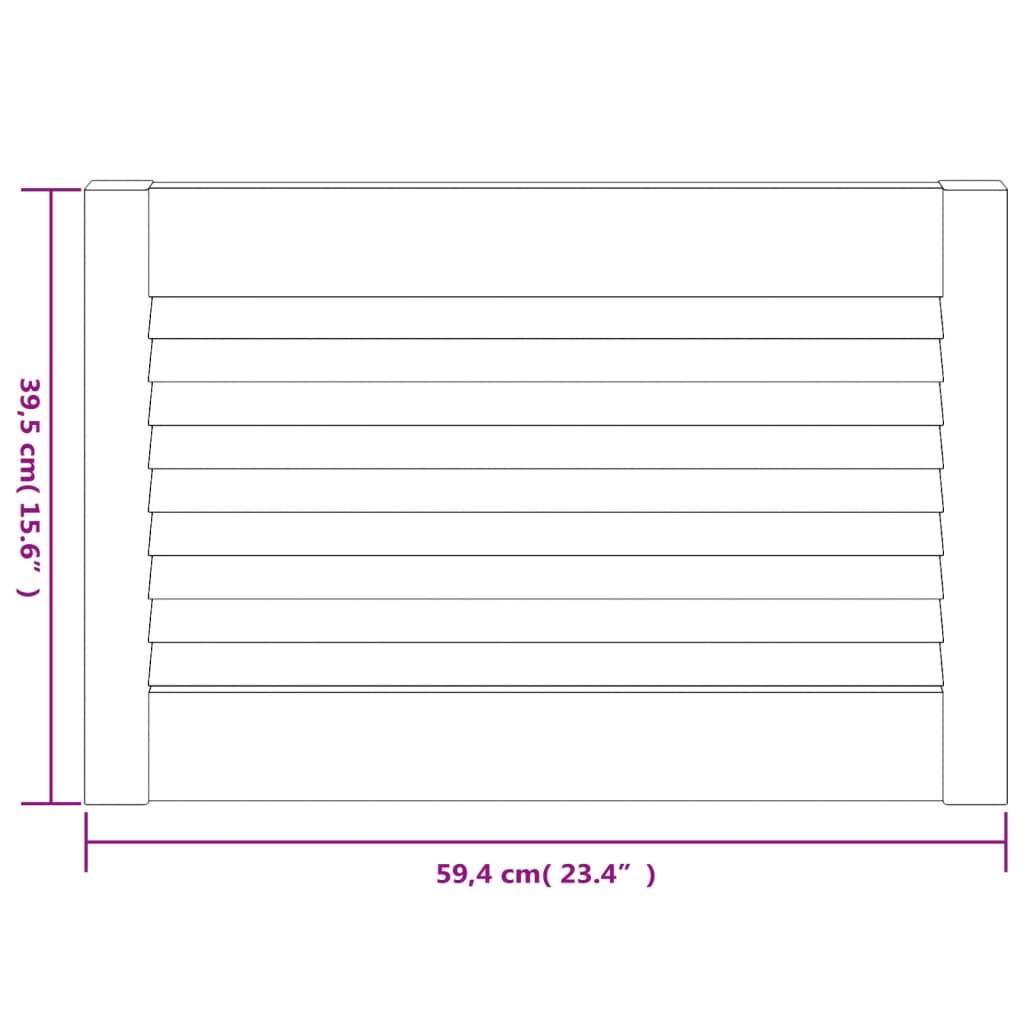 vidaXL Porte d'armoire à persiennes 39,5x59,4 cm bois de pin massif