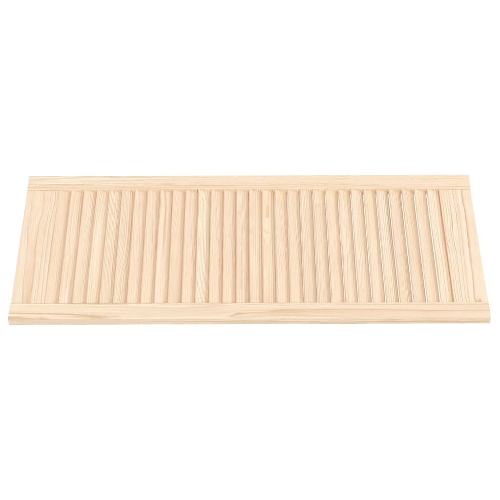 vidaXL Portes d'armoire à persiennes 4 pcs 99,3x39,4 cm pin massif