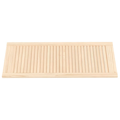 vidaXL Portes d'armoire à persiennes 4 pcs 99,3x39,4 cm pin massif