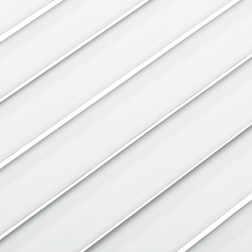 vidaXL Portes d'armoire à persiennes 4pcs blanc 39,5x39,4cm pin massif