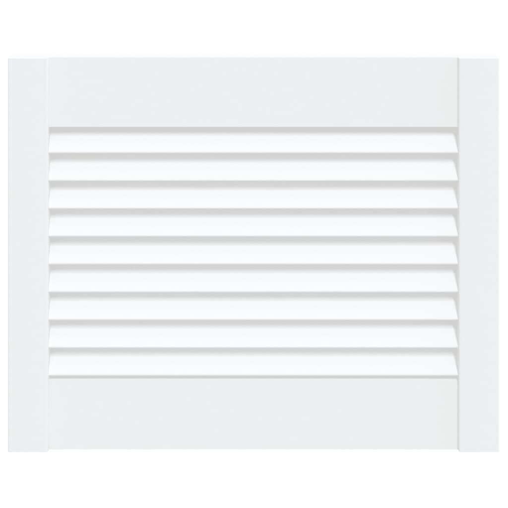 vidaXL Porte d'armoire à persiennes blanc 39,5x49,4 cm pin massif