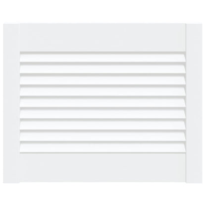 vidaXL Porte d'armoire à persiennes blanc 39,5x49,4 cm pin massif