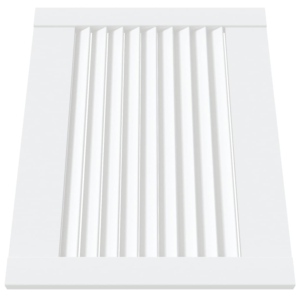 vidaXL Porte d'armoire à persiennes blanc 39,5x49,4 cm pin massif