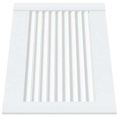 vidaXL Porte d'armoire à persiennes blanc 39,5x49,4 cm pin massif