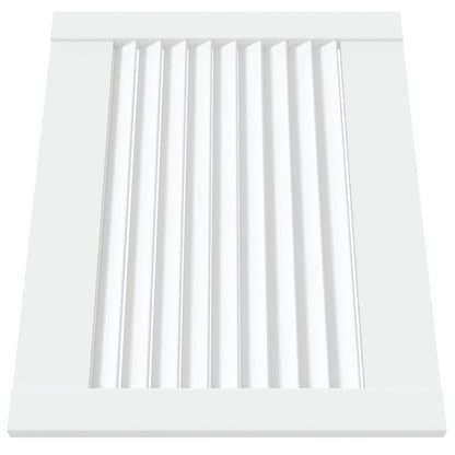 vidaXL Portes d'armoire à persiennes 4pcs blanc 39,5x49,4cm pin massif