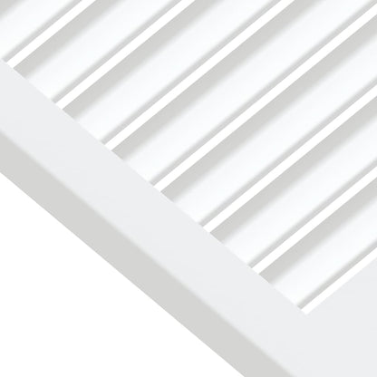 vidaXL Portes d'armoire à persiennes 4pcs blanc 39,5x49,4cm pin massif