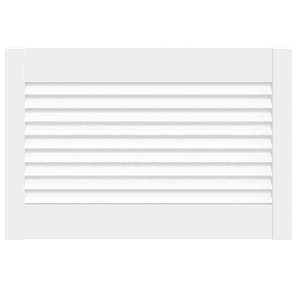 vidaXL Porte d'armoire à persiennes blanc 39,5x59,4 cm pin massif