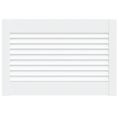 vidaXL Porte d'armoire à persiennes blanc 39,5x59,4 cm pin massif