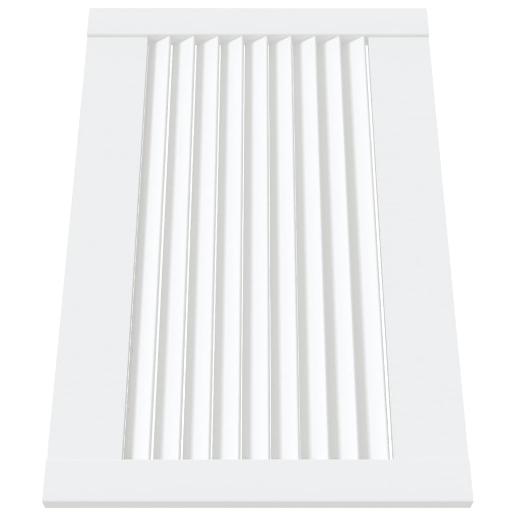vidaXL Portes d'armoire à persiennes 4pcs blanc 39,5x59,4cm pin massif