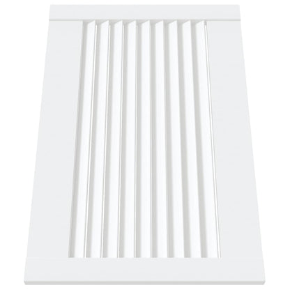vidaXL Portes d'armoire à persiennes 4pcs blanc 39,5x59,4cm pin massif