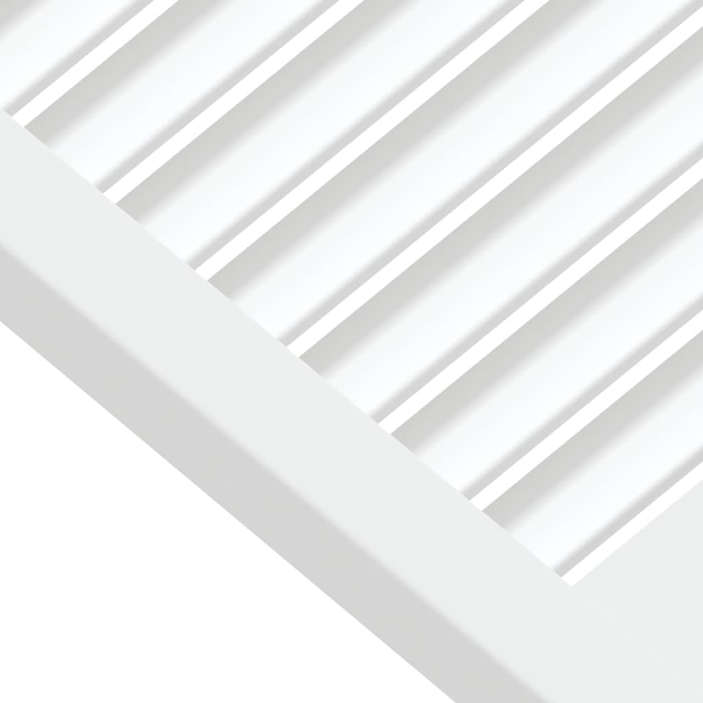 vidaXL Portes d'armoire à persiennes 4pcs blanc 39,5x59,4cm pin massif