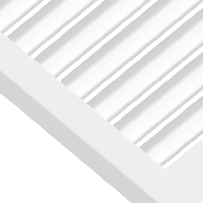 vidaXL Portes d'armoire à persiennes 4pcs blanc 39,5x59,4cm pin massif