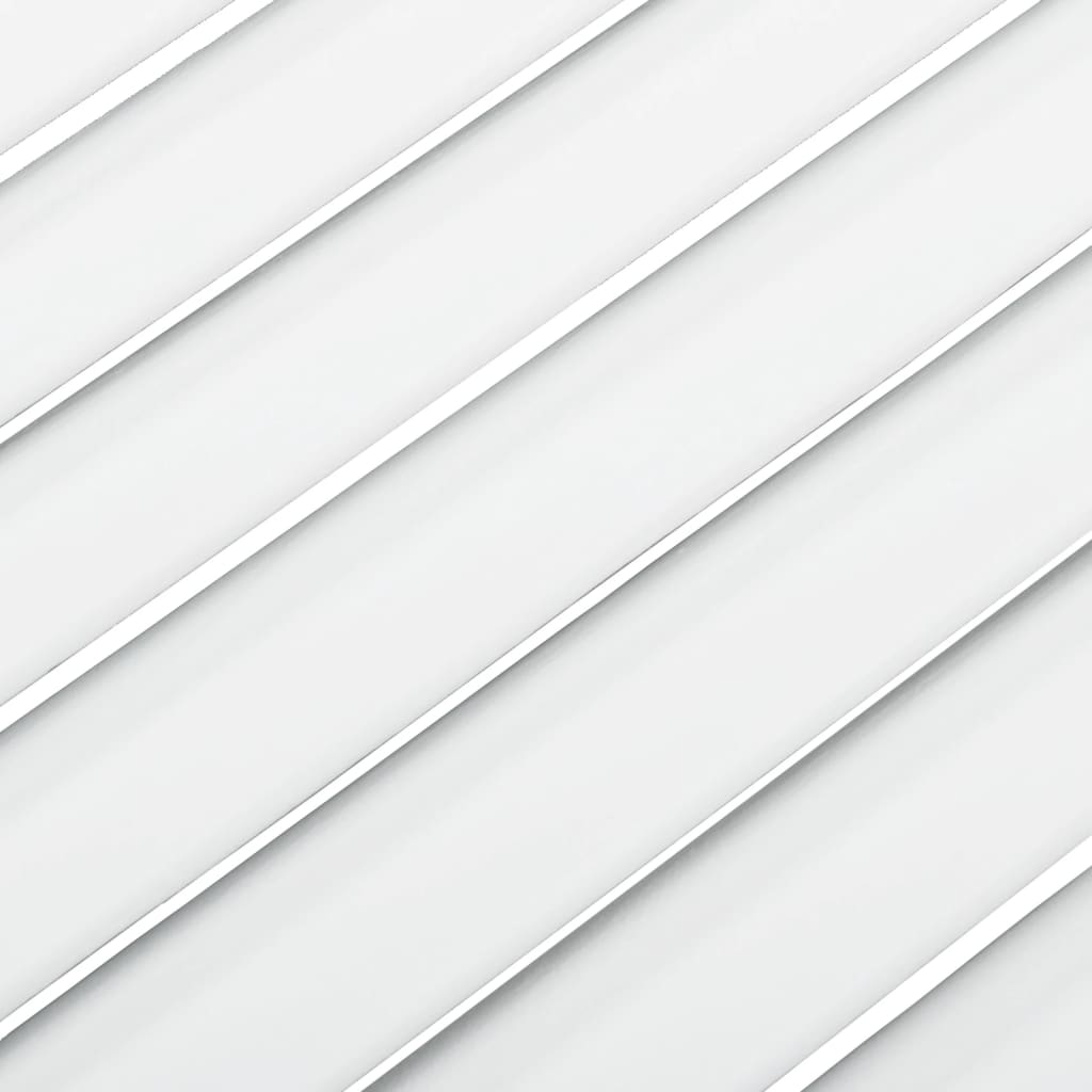 vidaXL Portes d'armoire à persiennes 2pcs blanc 61,5x49,4cm pin massif