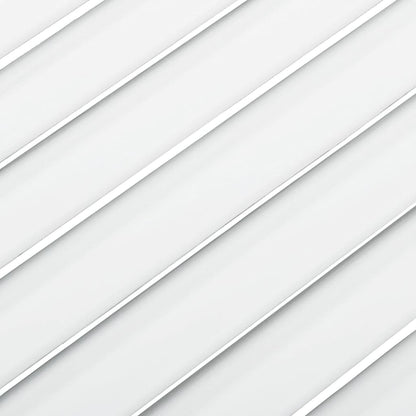 vidaXL Portes d'armoire à persiennes 2pcs blanc 61,5x49,4cm pin massif