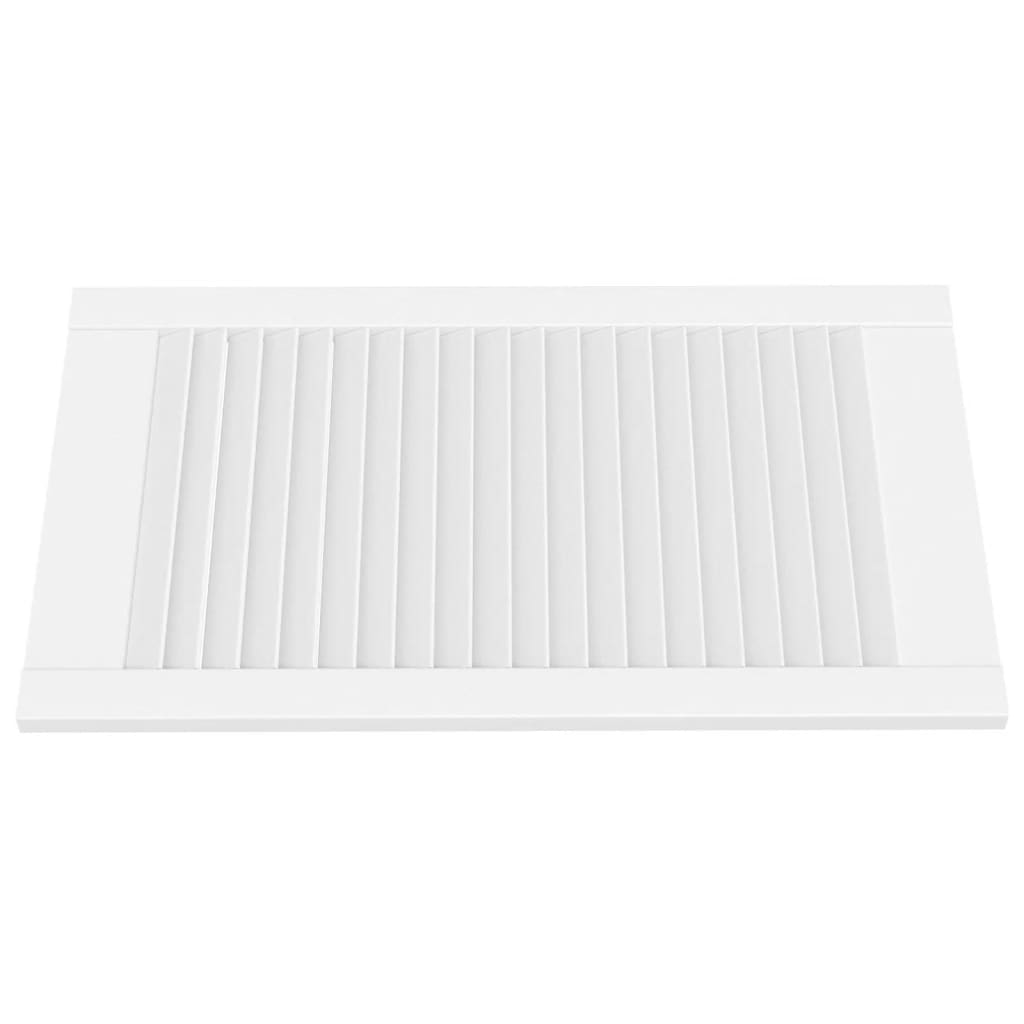 vidaXL Portes d'armoire à persiennes 4 pcs blanc 69x39,4 cm pin massif