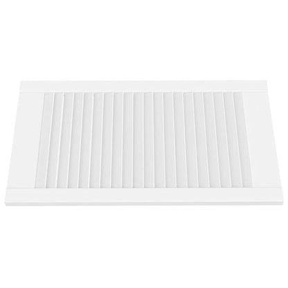 vidaXL Portes d'armoire à persiennes 4 pcs blanc 69x39,4 cm pin massif