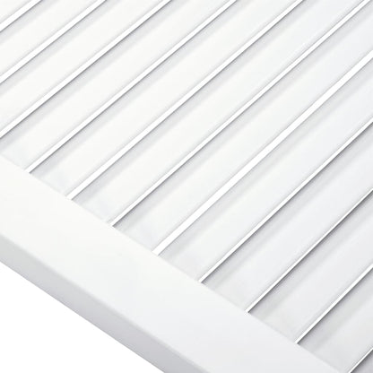 vidaXL Portes d'armoire à persiennes 4 pcs blanc 69x39,4 cm pin massif