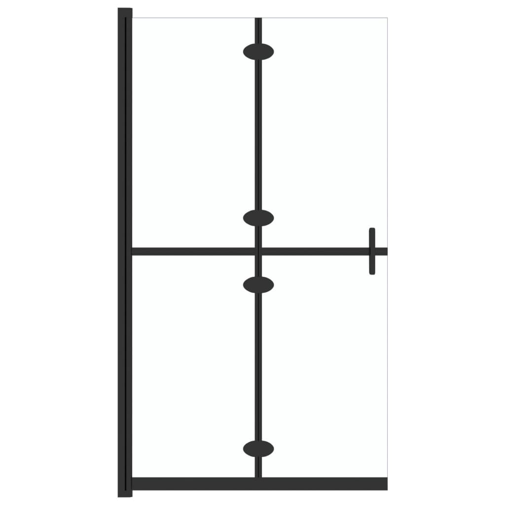 vidaXL Paroi de douche pliable Verre ESG transparent 90x190 cm
