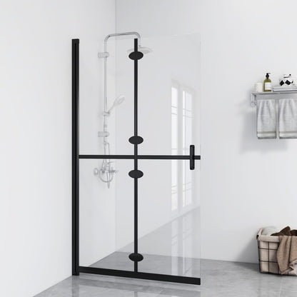 vidaXL Paroi de douche pliable Verre ESG transparent 90x190 cm