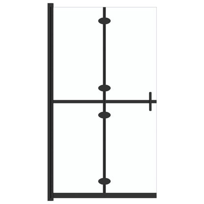 vidaXL Paroi de douche pliable Verre ESG transparent 120x190 cm