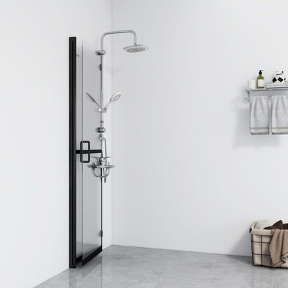 vidaXL Paroi de douche pliable Verre ESG transparent 120x190 cm