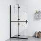 vidaXL Paroi de douche pliable Verre ESG demi-dépoli 100x190 cm