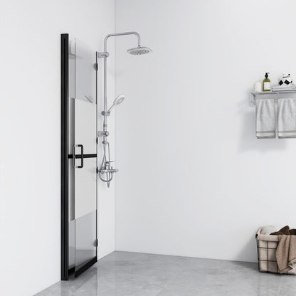 vidaXL Paroi de douche pliable Verre ESG demi-dépoli 110x190 cm