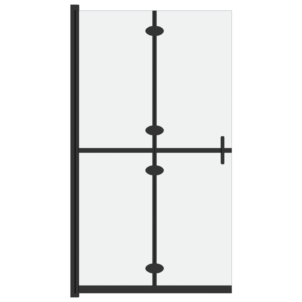 vidaXL Paroi de douche pliable Verre ESG dépoli 100x190 cm