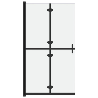 vidaXL Paroi de douche pliable Verre ESG dépoli 100x190 cm