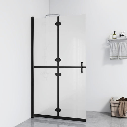 vidaXL Paroi de douche pliable Verre ESG dépoli 100x190 cm