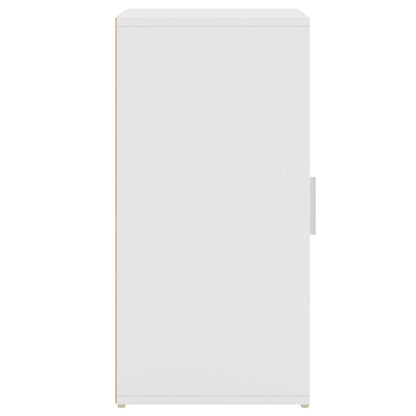 vidaXL Armoire à chaussures Blanc 32x35x70 cm Bois d’ingénierie