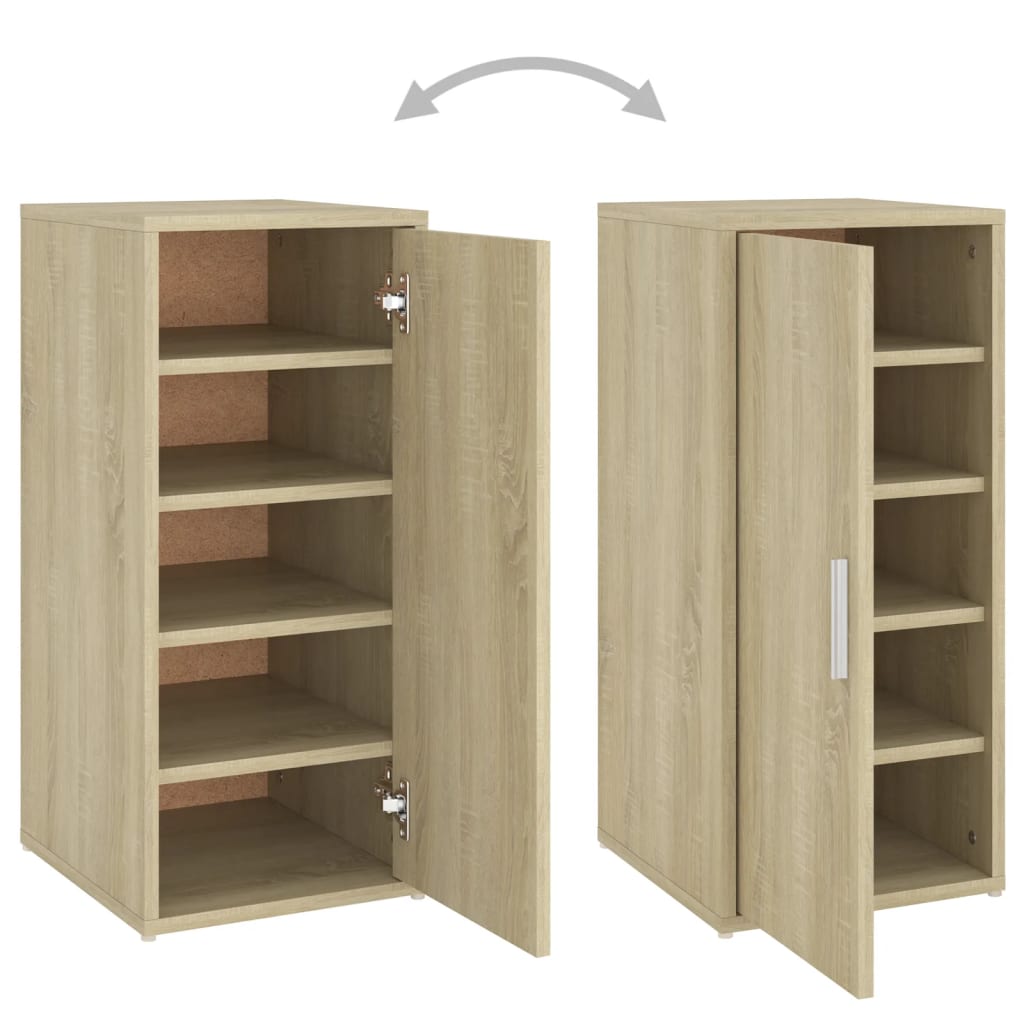 vidaXL Armoire à chaussures Chêne sonoma 32x35x70 cm Aggloméré
