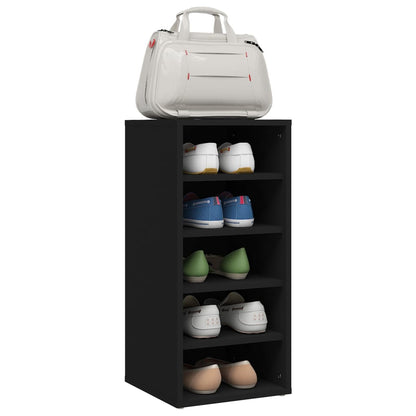 vidaXL Armoire à chaussures Noir 31,5x35x70 cm Aggloméré