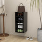 vidaXL Armoire à chaussures Noir 31,5x35x70 cm Aggloméré