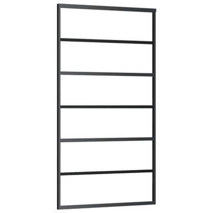 vidaXL Porte coulissante et quincaillerie Verre et Aluminium 102x205cm