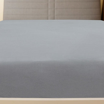 vidaXL Drap-housse Jersey Gris 180x200 cm Coton