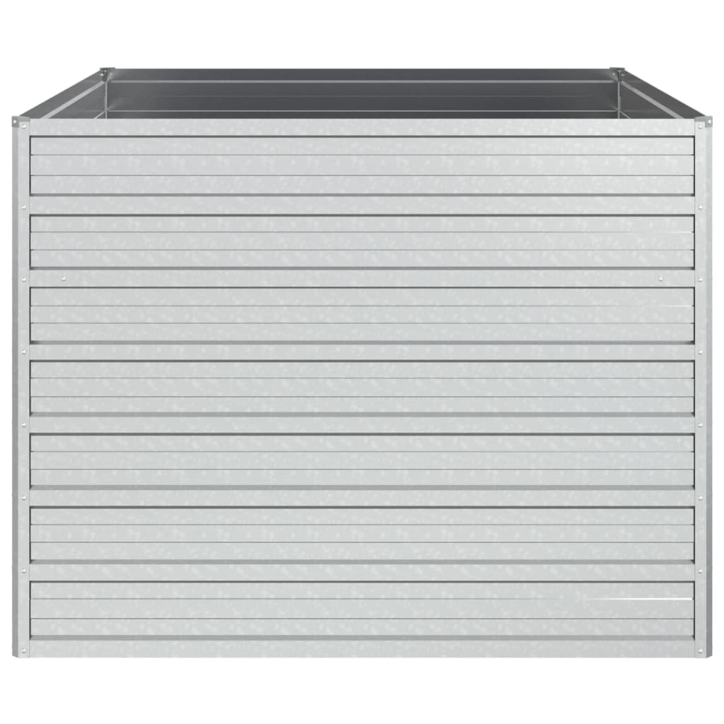 vidaXL Lit surélevé de jardin 100x100x77 cm Acier galvanisé Argenté