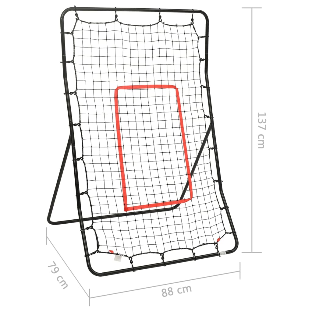 vidaXL Rebondisseur de softball 88x79x137 cm Acier